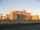 Ceausescu's Palace At Sunset