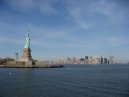 Statue of Liberty and Manhattan from Ferry