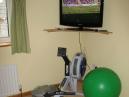 Rower and TV