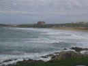 The view of Fistral Beach from our hotel room